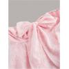 imageSOLY HUX Womens Plus Size Tie Front Strapless Bandeau Tube Tops Flowy Vest Shirts Coquette Aesthetic ClothesSolid Pink