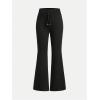 imageSOLY HUX Girls 2 Piece Sweatpants Elastic High Waisted Flared Leg Long PantsBlack and Grey