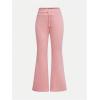 imageSOLY HUX Girls 2 Piece Sweatpants Elastic High Waisted Flared Leg Long PantsDark Grey and Pink