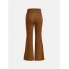 imageSOLY HUX Girls 2 Piece Sweatpants Elastic High Waisted Flared Leg Long PantsRust Brown and Apricot