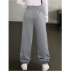 imageSOLY HUX Womens Plus Size Drawstring Waist Baggy Pants Wide Leg Cute Printed Sweatpants StreetwearGrey Graphic