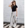imageSOLY HUX Girls Wide Leg Sweatpants Elastic High Waisted Loose Baggy Pants with PocketsLight Grey