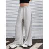 imageSOLY HUX Girls Wide Leg Sweatpants Elastic High Waisted Loose Baggy Pants with PocketsLight Grey