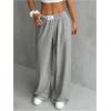 imageSOLY HUX Girls Wide Leg Sweatpants Elastic High Waisted Loose Baggy Pants with PocketsSolid Grey