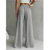 imageSOLY HUX Girls Wide Leg Sweatpants Elastic High Waisted Loose Baggy Pants with PocketsSolid Grey