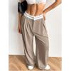 imageSOLY HUX Womens High Waisted Wide Leg Pants Baggy Casual Work Office Long Trousers with Pockets