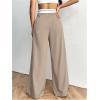 imageSOLY HUX Womens High Waisted Wide Leg Pants Baggy Casual Work Office Long Trousers with Pockets