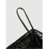 imageSOLY HUX Womens Ruched Lace Cami Top Drawstring Sleeveless Clubwear Sexy Gothic TopsPlain Black