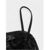 imageSOLY HUX Womens Ruched Lace Cami Top Drawstring Sleeveless Clubwear Sexy Gothic TopsSolid Black