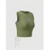imageSOLY HUX Womens Tank Tops Y2K Sleeveless Ribbed Star Crop Tank Top Summer Going Out TopsArmy Green