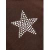 imageSOLY HUX Womens Tank Tops Y2K Sleeveless Ribbed Star Crop Tank Top Summer Going Out TopsCoffee Brown