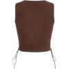 imageSOLY HUX Womens Tank Tops Y2K Sleeveless Ribbed Star Crop Tank Top Summer Going Out TopsCoffee Brown