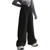 imageSOLY HUX Girls Wide Leg Sweatpants Elastic High Waisted Loose Baggy Pants with PocketsSolid Black