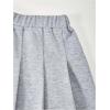 imageSOLY HUX Girls Pleated Skirt Set Short Sleeve Collared T Shirt and Skirts 2 Piece Outfits Preppy ClothesGrey Letter