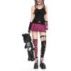 imageSOLY HUX Womens Goth Leopard Print Mini Skirt Low Rise Pleated Y2k SkirtsHotpink Leopard