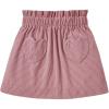imageSOLY HUX Toddler Girls Cute Corduroy Skirts Ruffle Trim Elastic Waist Straight Short Skirt with PocketDusty Pink