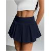 imageSOLY HUX Womens High Waisted Pleated Mini Skirt A Line Flowy Skirts Skater Tennis SkirtsDark Blue