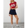 imageSOLY HUX Womens High Waisted Pleated Mini Skirt A Line Flowy Skirts Skater Tennis SkirtsDark Blue