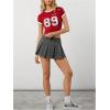 imageSOLY HUX Womens High Waisted Pleated Mini Skirt A Line Flowy Skirts Skater Tennis SkirtsPlain Grey