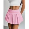 imageSOLY HUX Womens High Waisted Pleated Mini Skirt A Line Flowy Skirts Skater Tennis SkirtsPlain Pink