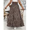 imageSOLY HUX Womens Leopard Print Maxi Skirt High Waisted A Line Flowy Casual Long SkirtsMulticoloured Leopard