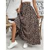 imageSOLY HUX Womens Leopard Print Maxi Skirt High Waisted A Line Flowy Casual Long SkirtsMulticoloured Leopard