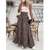 imageSOLY HUX Womens Leopard Print Maxi Skirt High Waisted A Line Flowy Casual Long SkirtsMulticoloured Leopard