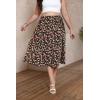 imageSOLY HUX Womens Plus Size Vintage High Waist A Line Flared Midi Skirt Floral Print Casual Long SkirtsFlower Black