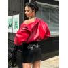 imageSOLY HUX Womens Sexy Mini Skirt Y2k Drop Waist Bodycon Party Clubwear Skirts StreetwearBlack Rhinestone