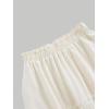 imageSOLY HUX Womens Summer Ruffle Flowy Skirts Elastic Waist Maxi Skirt A Line Beach Long SkirtsPure Beige