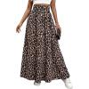 imageSOLY HUX Womens Leopard Print Maxi Skirt High Waisted A Line Flowy Casual Long SkirtsMulticoloured Leopard
