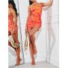 imageSOLY HUX Womens Floral Tube Dress Summer Strapless Bodycon Mini Dress Party ClubwearOrange Printed