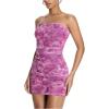 imageSOLY HUX Womens Floral Tube Dress Summer Strapless Bodycon Mini Dress Party ClubwearPink Floral