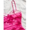 imageSOLY HUX Womens Summer Floral Corset Dress Spaghetti Strap Ruched Mesh Bodycon Vacation Mini DressesHot Pink