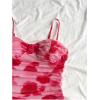 imageSOLY HUX Womens Summer Floral Corset Dress Spaghetti Strap Ruched Mesh Bodycon Vacation Mini DressesPink Printed