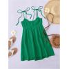 imageSOLY HUX Womens Tie Shoulder Cami Dress Spaghetti Strap Mini Summer DressesPlain Green