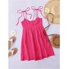 imageSOLY HUX Womens Tie Shoulder Cami Dress Spaghetti Strap Mini Summer DressesPlain Hotpink