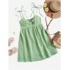 imageSOLY HUX Womens Tie Shoulder Cami Dress Spaghetti Strap Mini Summer DressesPlain Mint Green
