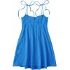 imageSOLY HUX Womens Tie Shoulder Cami Dress Spaghetti Strap Mini Summer DressesSolid Royal Blue