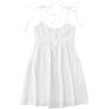 imageSOLY HUX Womens Tie Shoulder Cami Dress Spaghetti Strap Mini Summer DressesPlain White