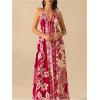 imageSOLY HUX Womens Boho Floral Print Maxi Dress Halter Backless Flowy Long Vacation Beach Summer DressesMulti Floral