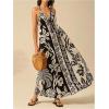 imageSOLY HUX Womens Boho Floral Print Maxi Dress Halter Backless Flowy Long Vacation Beach Summer DressesMulticoloured Floral