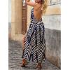 imageSOLY HUX Womens Boho Halter Neck Maxi Dress Sleeveless High Slit Backless Beach Vacation Flowy DressesMulticolor