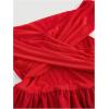 imageSOLY HUX Womens Off The Shoulder Ruffle Cocktail Dress 2025 Summer Wrap Dress Wedding Guest Graduation Prom DressesPlain Red