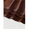 imageSOLY HUX Womens Sleeveless Cami Dress Spaghetti Strap Ruched A Line Flared Elegant Long DressesPure Brown
