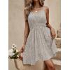 imageSOLY HUX Womens Summer Dress Ditsy Floral Print Spaghetti Strap Flowy Cami Dresses SundressesApricot Floral