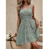 imageSOLY HUX Womens Summer Dress Ditsy Floral Print Spaghetti Strap Flowy Cami Dresses SundressesGreen