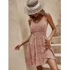 imageSOLY HUX Womens Summer Dress Ditsy Floral Print Spaghetti Strap Flowy Cami Dresses SundressesMulticoloured