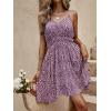 imageSOLY HUX Womens Summer Dress Ditsy Floral Print Spaghetti Strap Flowy Cami Dresses SundressesPurple Floral