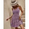 imageSOLY HUX Womens Summer Dress Ditsy Floral Print Spaghetti Strap Flowy Cami Dresses SundressesPurple Floral